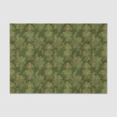 Papier Mousseline Dragonfly Green Damask (Recto)