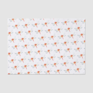 Papier Mousseline Dragonfly rouge
