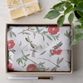 Papier Mousseline Dragonlies et grenades Motif Découpage (Cadeau)