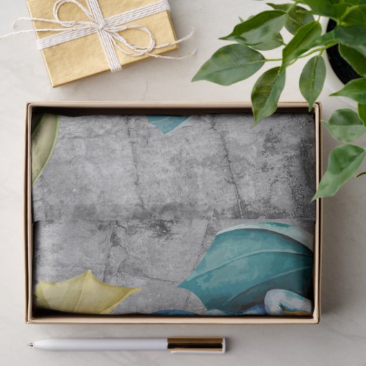 Papier Mousseline Dragons dans un coin (Cadeau)