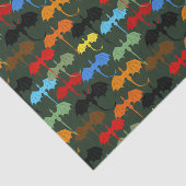 Papier Mousseline Dragons Green Flight Imaginaire (Détail)