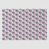 Papier Mousseline Drapeau 250 ans d'Amérique (Recto)