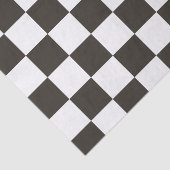 Papier Mousseline Drapeau À damiers (noir et blanc) (Motif du vérifi (Détail)