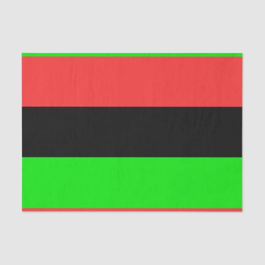 Papier Mousseline Drapeau Afro-Américain (Recto)