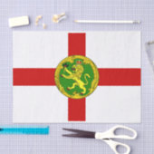 Papier Mousseline Drapeau alderney patriotique (Artisanat)