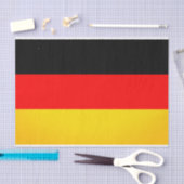 Papier Mousseline Drapeau Allemand - Papier Tissu (Artisanat)