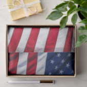 Papier Mousseline Drapeau américain (Cadeau)