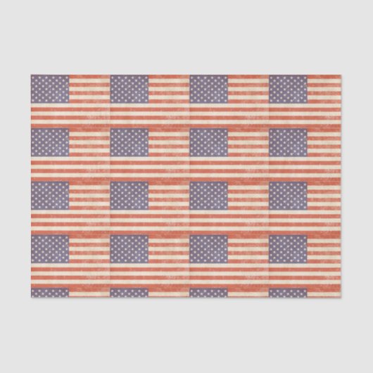 Papier Mousseline Drapeau américain (Recto)