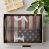 Papier Mousseline Drapeau Américain 1776   (Cadeau)