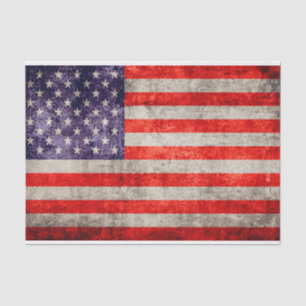 Papier Mousseline Drapeau américain antique de Falln