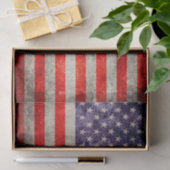 Papier Mousseline Drapeau américain antique de Falln (Cadeau)