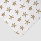 Papier Mousseline Drapeau américain argent étoile blanche arrière -  (Détail)