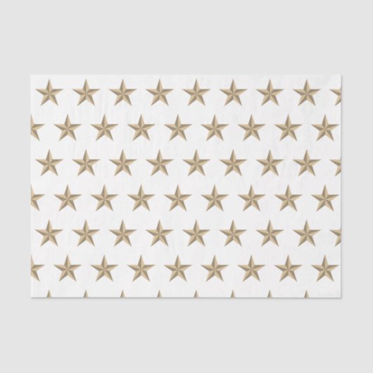 Papier Mousseline Drapeau américain argent étoile blanche arrière -  (Recto)