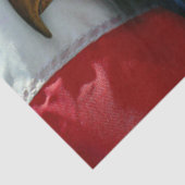 Papier Mousseline Drapeau Américain Bald Eagle Et Wolf (Détail)