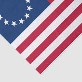 Papier Mousseline Drapeau américain Betsy Ross (Détail)