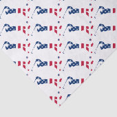 Papier Mousseline Drapeau américain de golf (Détail)