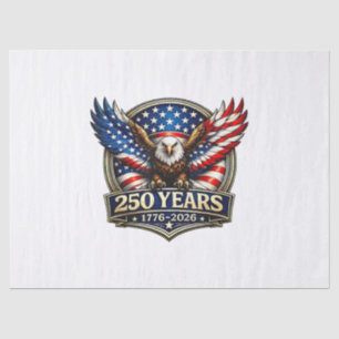 Papier Mousseline Drapeau américain de l'aigle vintage du 4 juillet