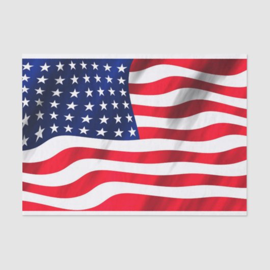 Papier Mousseline Drapeau américain Drapeau américain Parti du 4 jui (Recto)