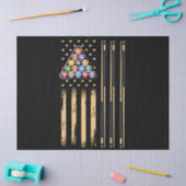 Papier Mousseline Drapeau américain du joueur de pool (Artisanat)