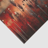 Papier Mousseline Drapeau américain rustique avec découpage de bison (Détail)