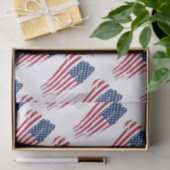 Papier Mousseline Drapeau américain tatoué (Cadeau)