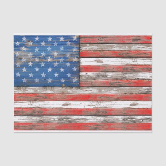 Papier Mousseline Drapeau americana (Recto)