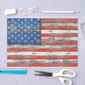 Papier Mousseline Drapeau americana (Artisanat)