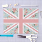 Papier Mousseline Drapeau anglais d'Union Jack de roses (Artisanat)