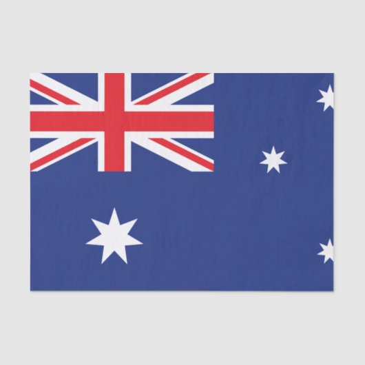 Papier Mousseline Drapeau australien (Recto)