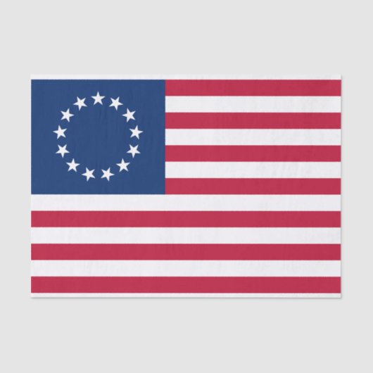 Papier Mousseline Drapeau Betsy Ross (Recto)