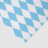 Papier Mousseline Drapeau bleu et blanc Bavière Rhombus Motif (Détail)