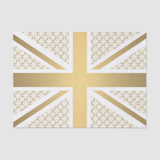 Papier Mousseline Drapeau BRITANNIQUE d'Union Jack avec le motif (Recto)