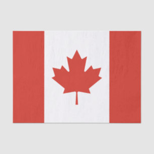 Papier Mousseline Drapeau canadien patriotique