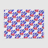 Papier Mousseline Drapeau cardiaque cubain (Recto)