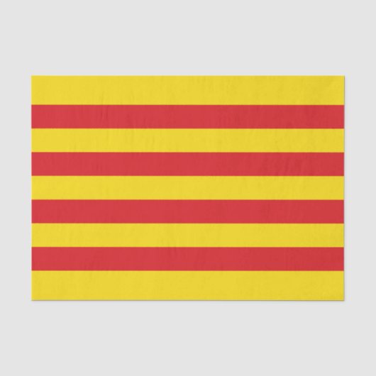 Papier Mousseline Drapeau catalan (Recto)