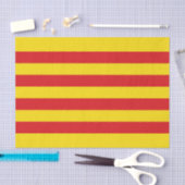 Papier Mousseline Drapeau catalan (Artisanat)