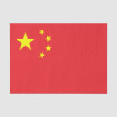 Papier Mousseline Drapeau chinois (Recto)