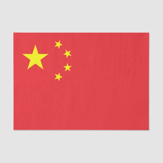 Papier Mousseline Drapeau chinois (Recto)