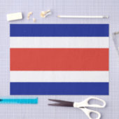 Papier Mousseline Drapeau civil du Costa Rica (Artisanat)
