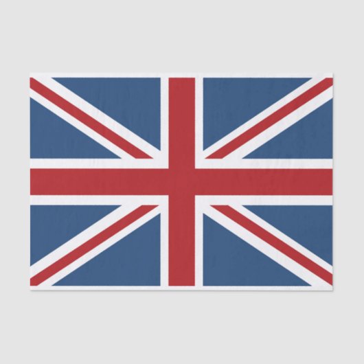 Papier Mousseline Drapeau classique d'Union Jack R-U (Recto)