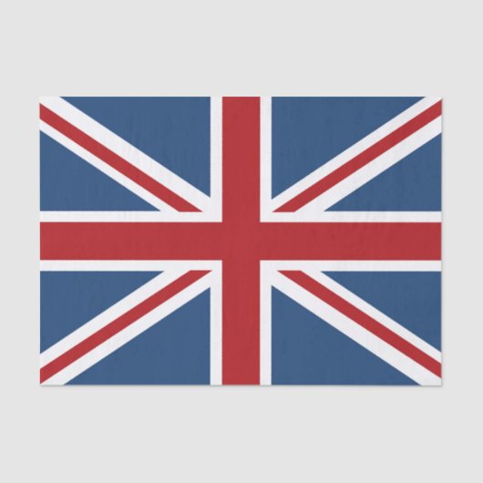 Papier Mousseline Drapeau classique d'Union Jack R-U (Recto)