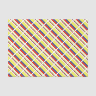 Papier Mousseline Drapeau colombien et COLOMBIE