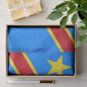 Papier Mousseline Drapeau Congo Kinshasa (Cadeau)