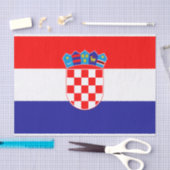 Papier Mousseline Drapeau croate (Artisanat)