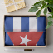 Papier Mousseline Drapeau Cuba (Cadeau)