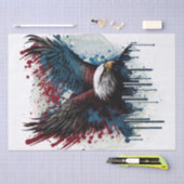 Papier Mousseline Drapeau d'aigle patriotique (Artisanat)