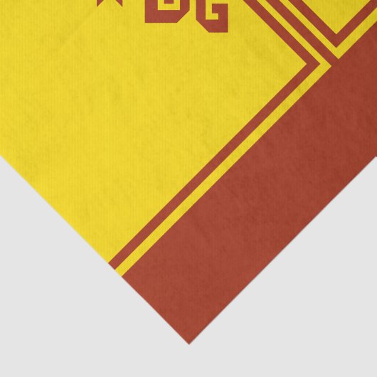 Papier Mousseline Drapeau de Chuvashia (Détail)