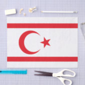 Papier Mousseline Drapeau de Chypre du Nord (Artisanat)