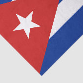 Papier Mousseline Drapeau de Cuba (Détail)