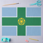 Papier Mousseline Drapeau de Derbyshire (Comté d'Angleterre, Royaume (Artisanat)